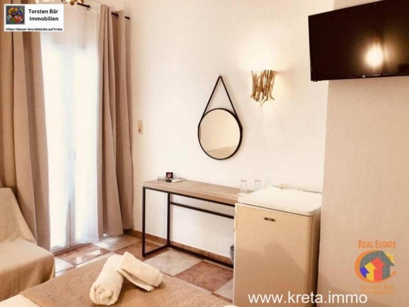 Skaleta Rethymno Kreta, Rethymno, 3 Sterne Hotelanlage direkt am Strand zu verkaufen. Gewerbe kaufen